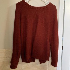 Madewell open back sweater